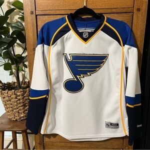 Reebok Women's Blue and White Hockey Jersey